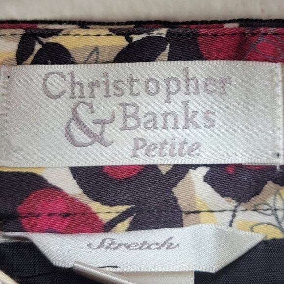 Christopher & Banks Petite Cotton Stretch Floral Skirt, Size 8P - Picture 9 of 9